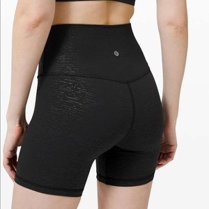 Lululemon Align Short 6” in Size 6, Code Emboss Black